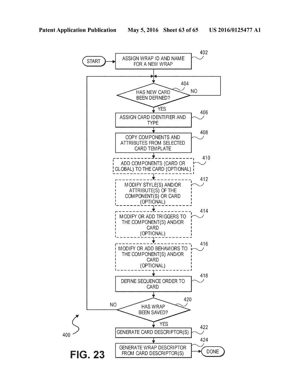 AUTHORING TOOL FOR THE AUTHORING OF WRAP PACKAGES OF CARDS - diagram, schematic, and image 64