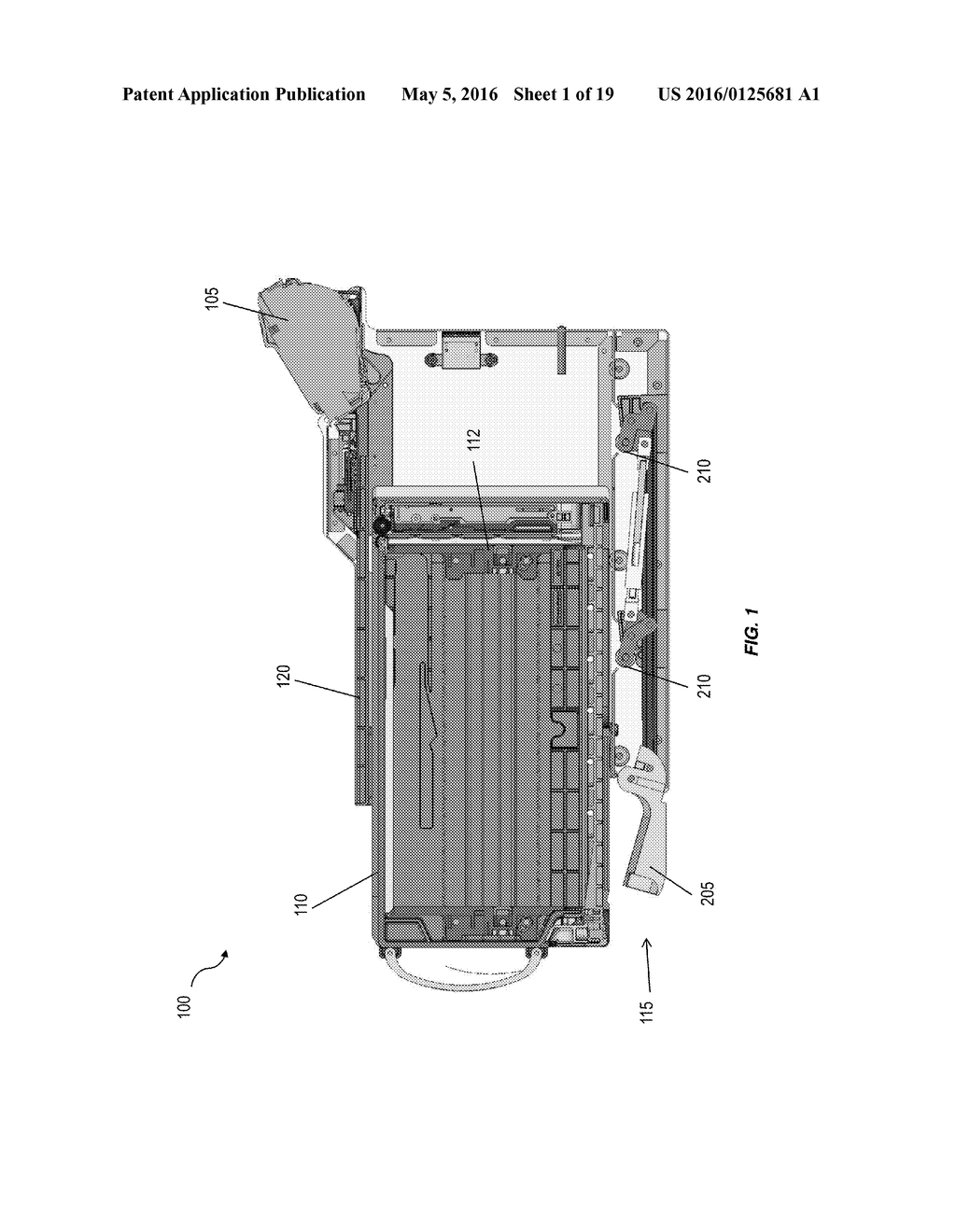 Document Cassette Displacement Actuator for Document Acceptor - diagram, schematic, and image 02