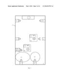 SYSTEM AND A METHOD FOR MONITORING HAND SANITIZING OPPORTUNITIES IN     HOSPITAL WARDS diagram and image