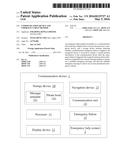 COMMUNICATION DEVICE AND EMERGENCY HELP METHOD diagram and image