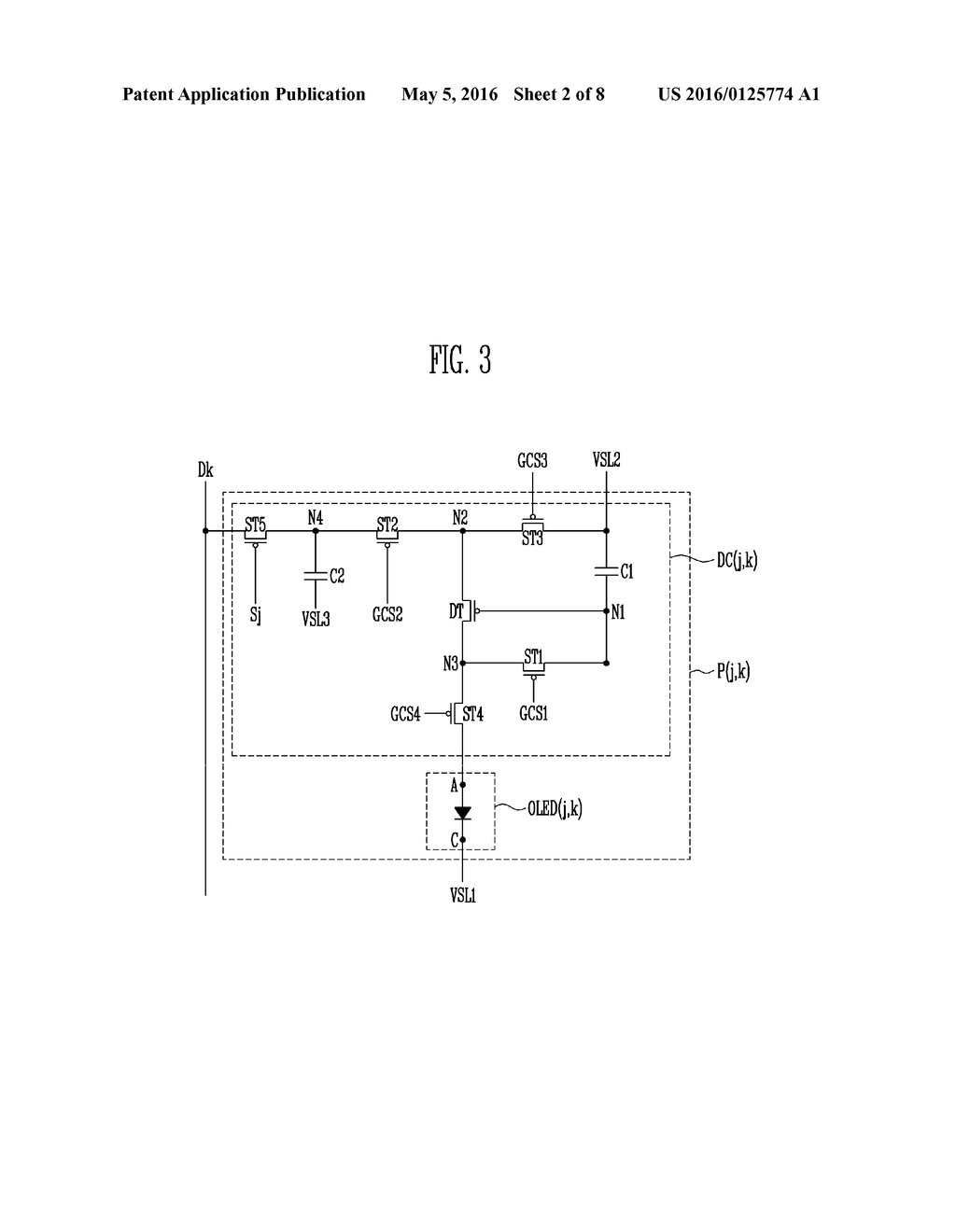 ORGANIC LIGHT EMITTING DISPLAY DEVICE AND DRIVING METHOD THEREOF - diagram, schematic, and image 03