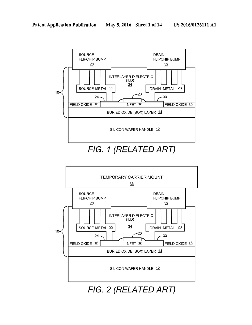 METHODS OF MANUFACTURING A PRINTED CIRCUIT MODULE HAVING A SEMICONDUCTOR     DEVICE WITH A PROTECTIVE LAYER IN PLACE OF A LOW-RESISTIVITY HANDLE LAYER - diagram, schematic, and image 02