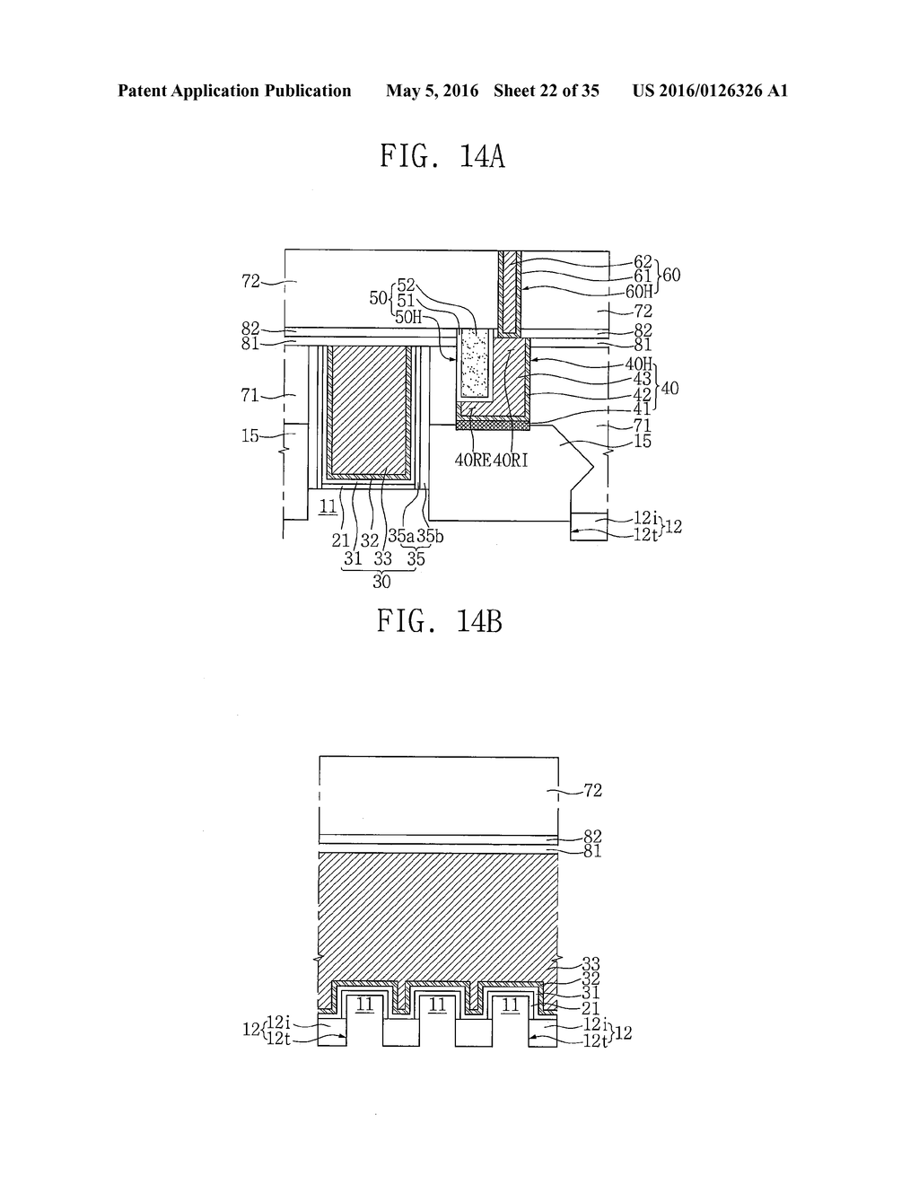 Semiconductor Devices Including Contact Patterns Having a Rising Portion     and a Recessed Portion - diagram, schematic, and image 23