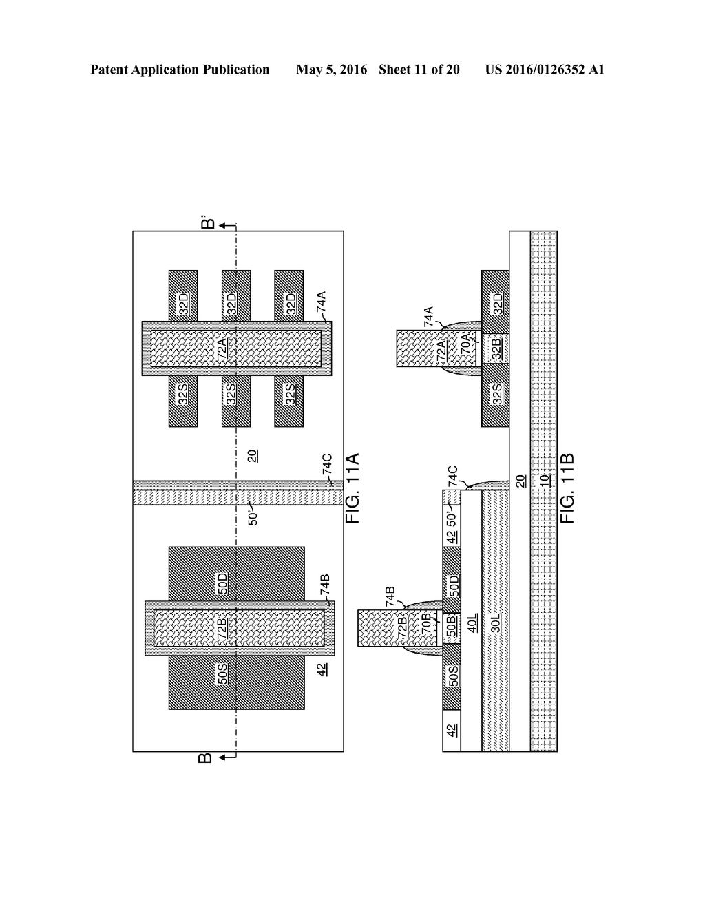 HYBRID ORIENTATION FIN FIELD EFFECT TRANSISTOR AND PLANAR FIELD EFFECT     TRANSISTOR - diagram, schematic, and image 12