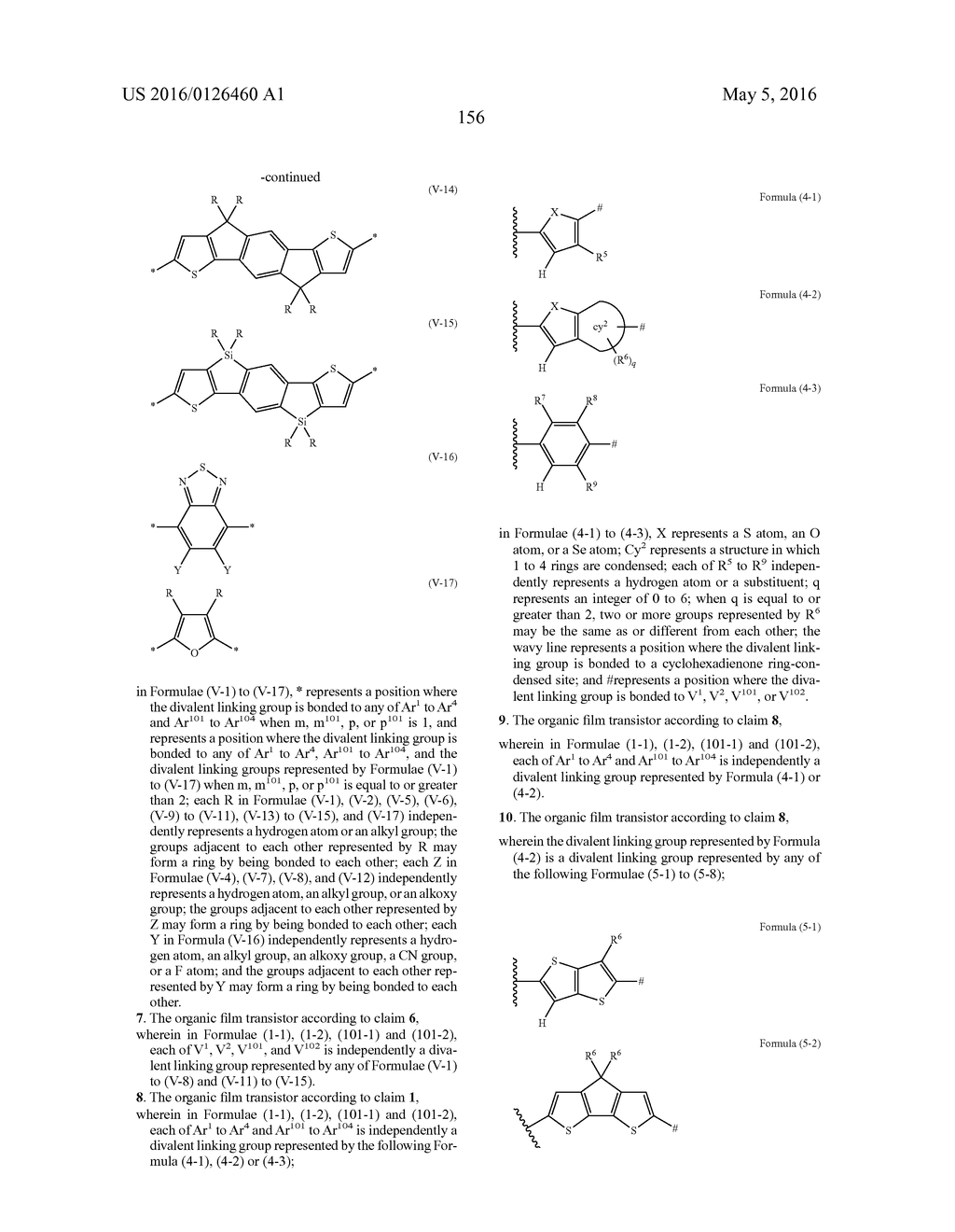 ORGANIC FILM TRANSISTOR, ORGANIC SEMICONDUCTOR FILM, AND ORGANIC     SEMICONDUCTOR MATERIAL AND USE APPLICATIONS THEREOF - diagram, schematic, and image 158