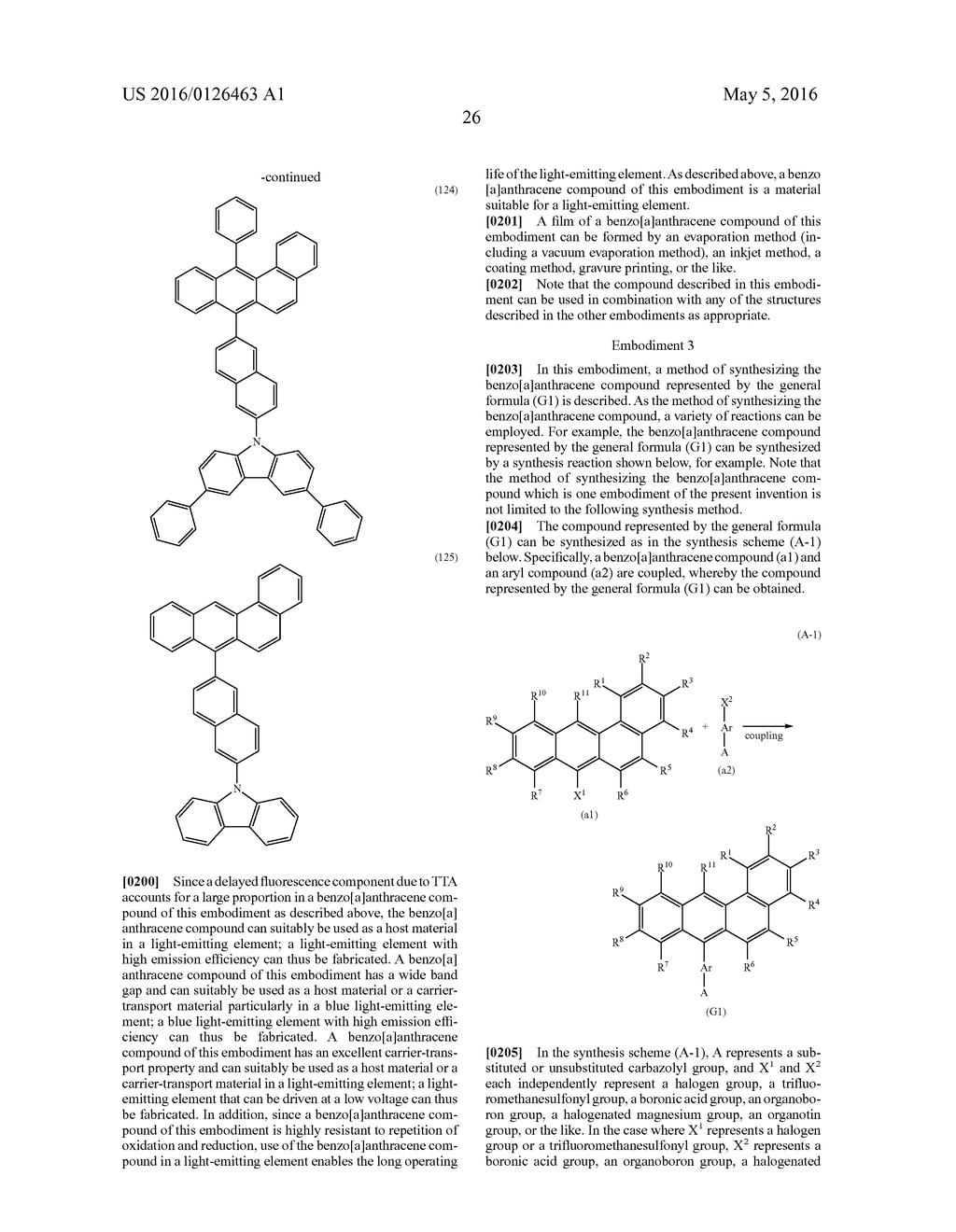 Benzo[a] Anthracene Compound, Light-Emitting Element, Display Device,     Electronic Device, and Lighting Device - diagram, schematic, and image 50