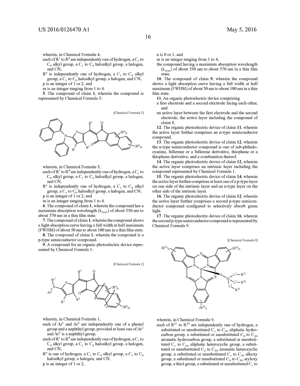 COMPOUND FOR ORGANIC PHOTOELECTRIC DEVICE AND ORGANIC PHOTOELECTRIC     DEVICE, IMAGE SENSOR, AND ELECTRONIC DEVICE INCLUDING THE SAME - diagram, schematic, and image 36