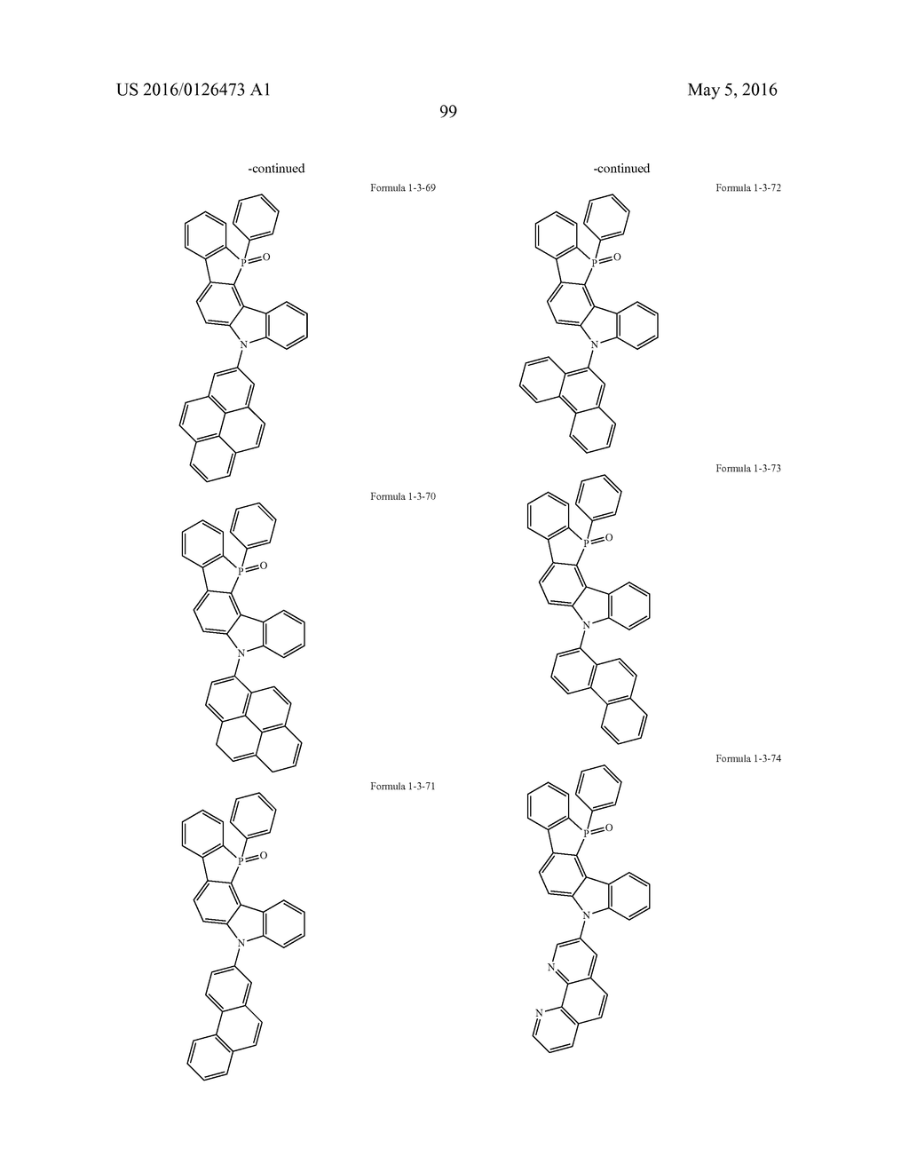 MULTICYCLIC COMPOUND AND ORGANIC ELECTRONIC DEVICE USING THE SAME - diagram, schematic, and image 102