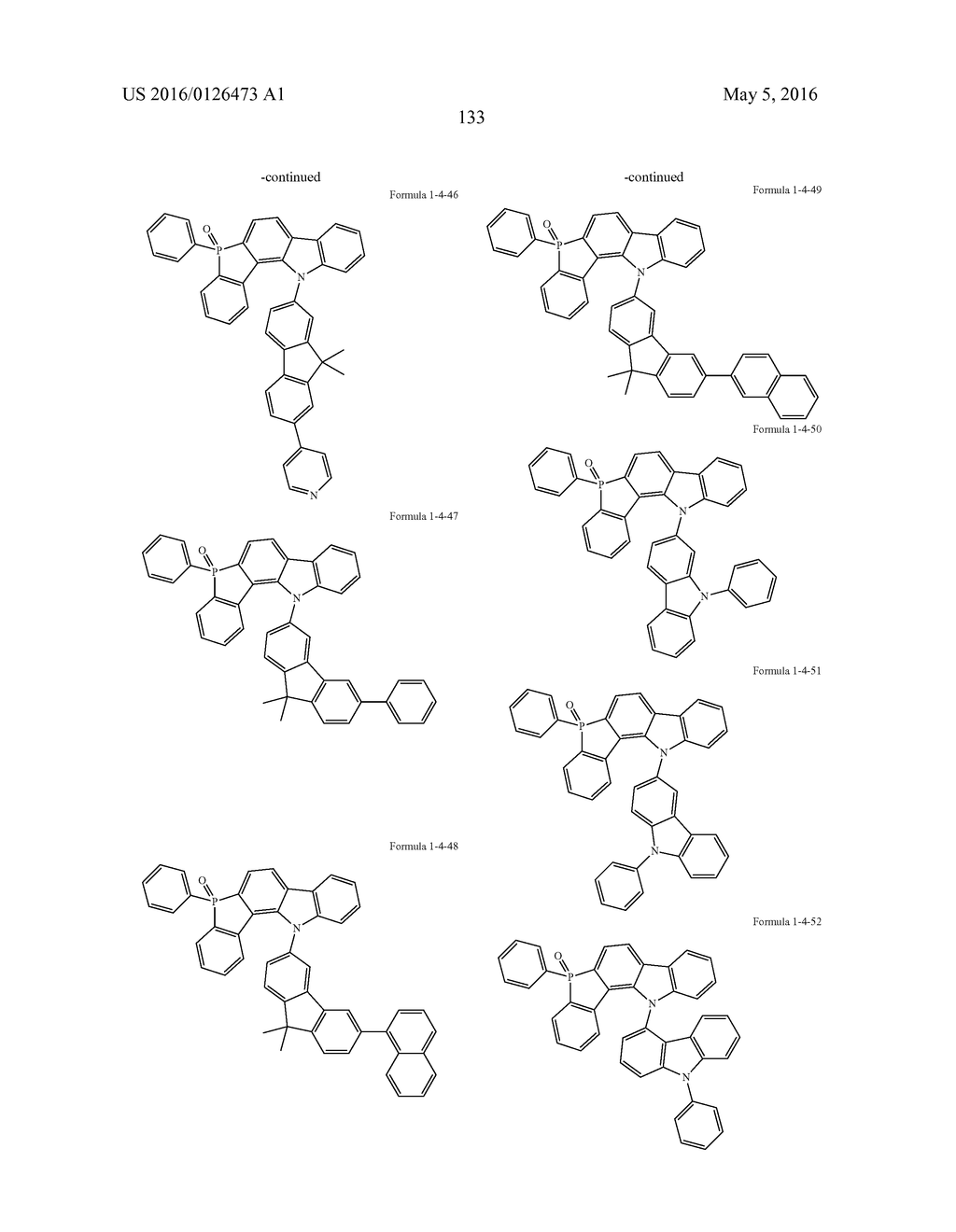 MULTICYCLIC COMPOUND AND ORGANIC ELECTRONIC DEVICE USING THE SAME - diagram, schematic, and image 136