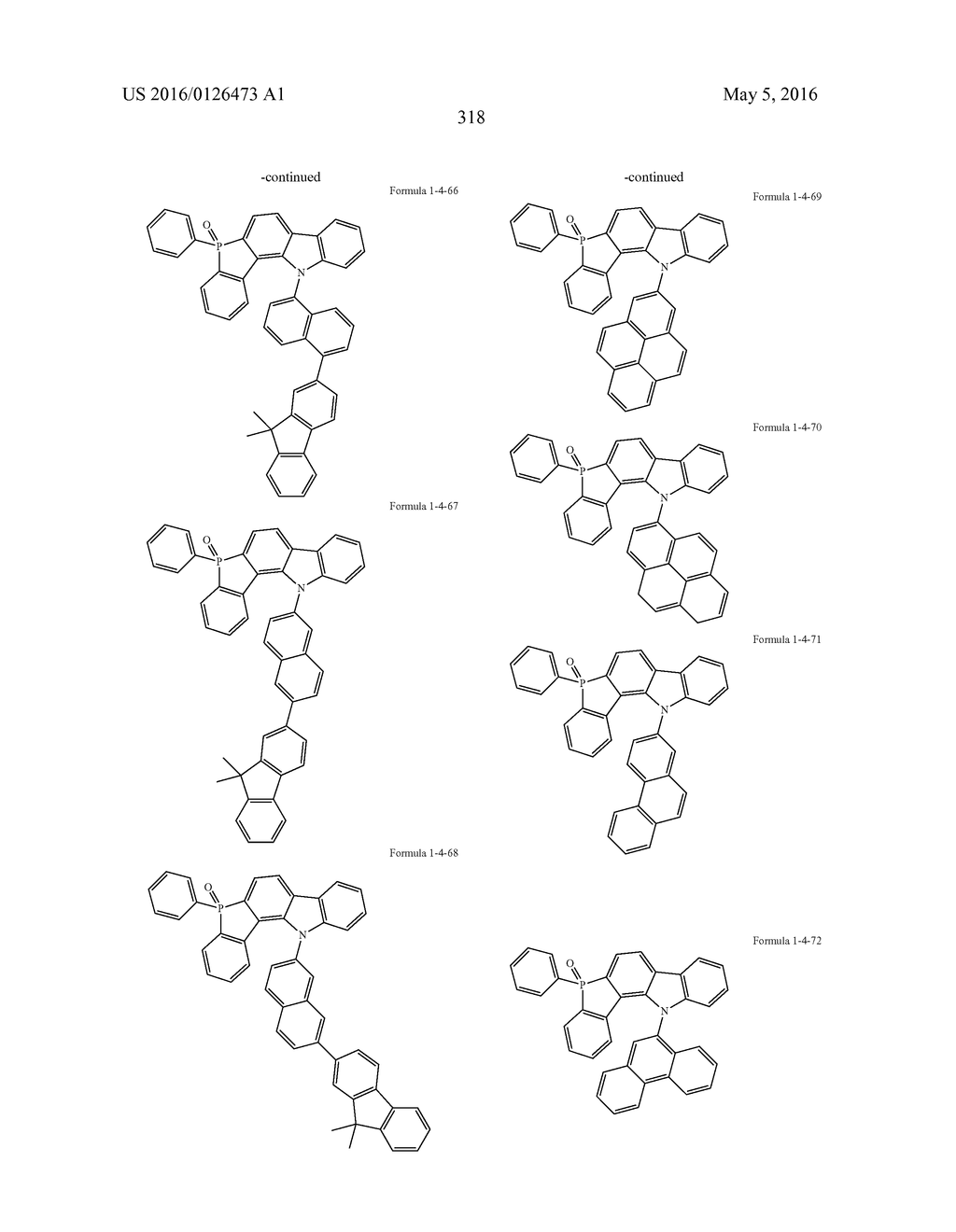 MULTICYCLIC COMPOUND AND ORGANIC ELECTRONIC DEVICE USING THE SAME - diagram, schematic, and image 321