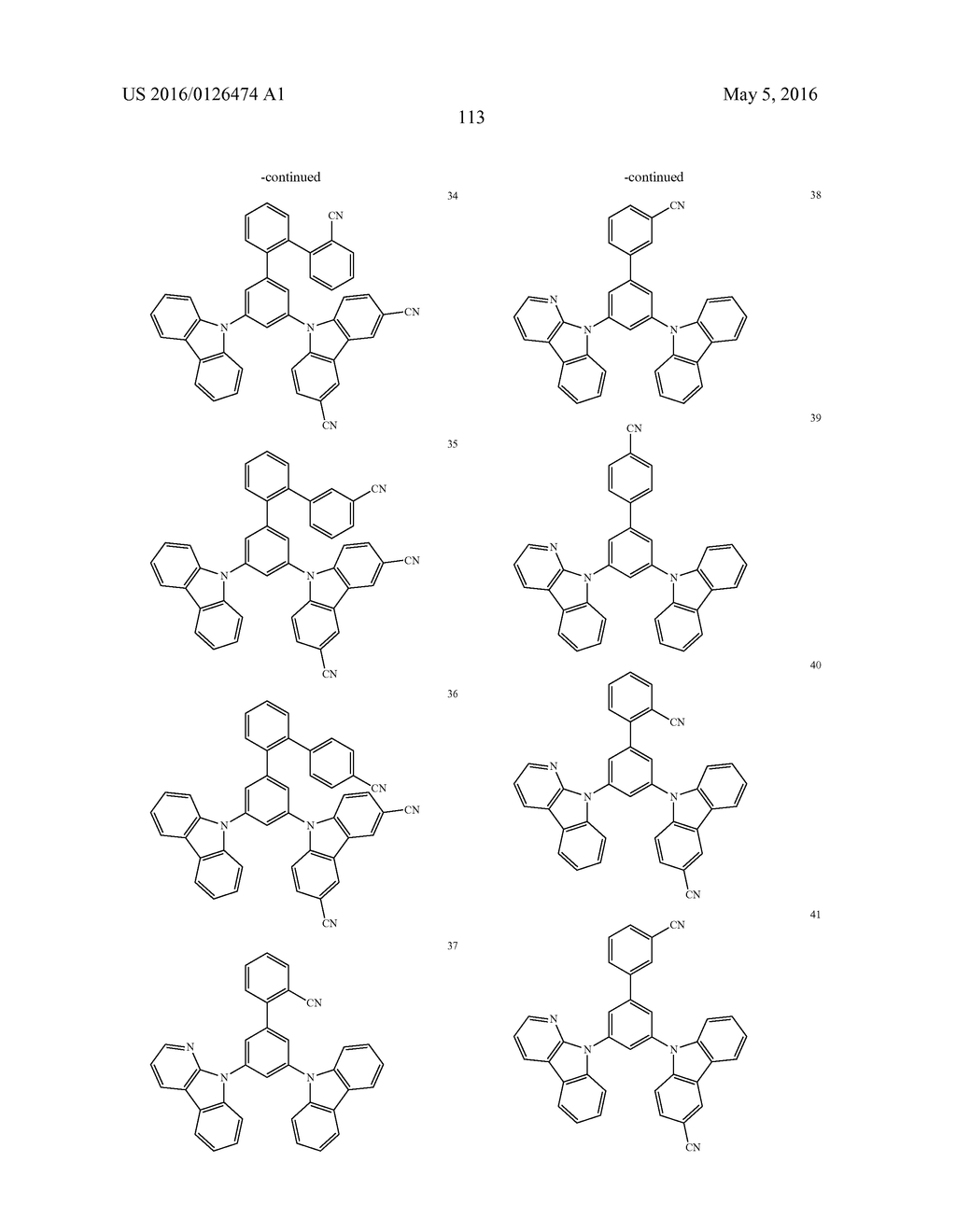 CARBAZOLE-BASED COMPOUND AND ORGANIC LIGHT-EMITTING DEVICE INCLUDING THE     SAME - diagram, schematic, and image 115