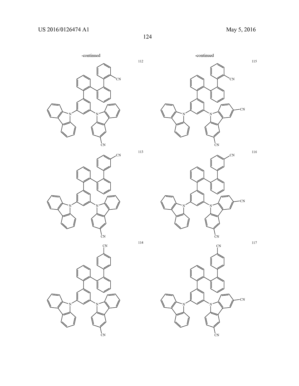 CARBAZOLE-BASED COMPOUND AND ORGANIC LIGHT-EMITTING DEVICE INCLUDING THE     SAME - diagram, schematic, and image 126