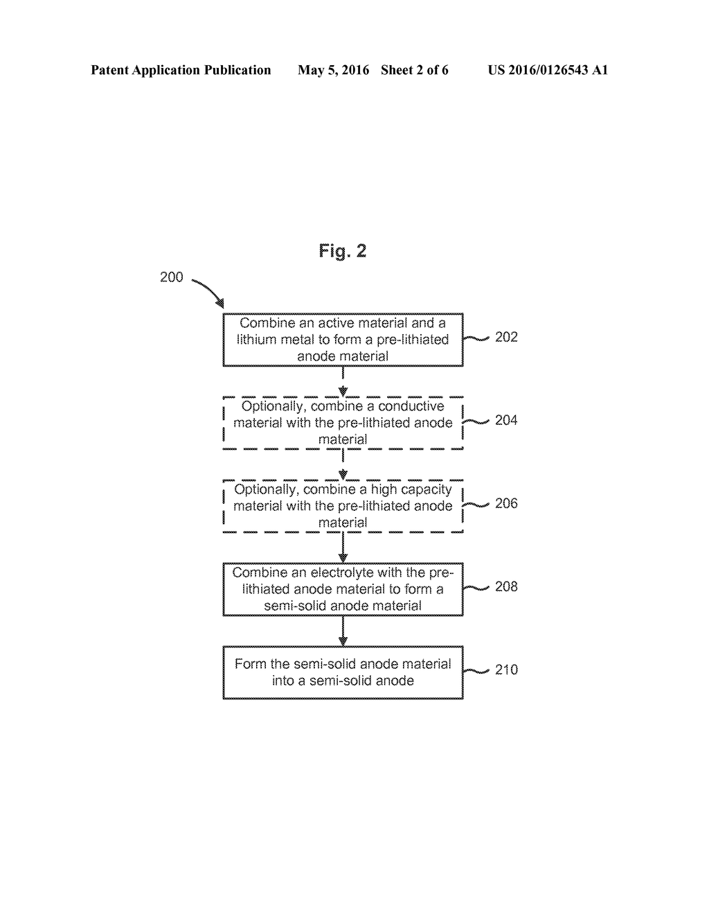 Pre-Lithiation of Electrode Materials in a Semi-Solid Electrode - diagram, schematic, and image 03