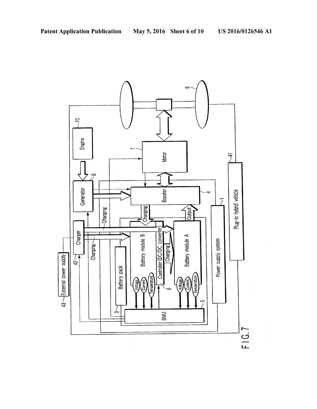 POWER SUPPLY SYSTEM AND MOTOR CAR - diagram, schematic, and image 07