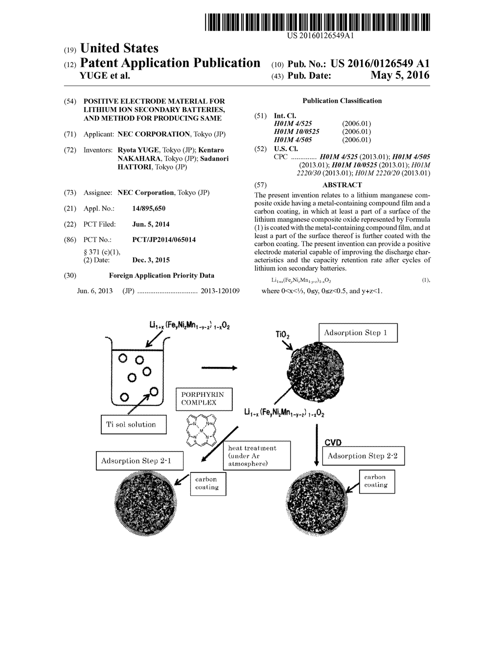 POSITIVE ELECTRODE MATERIAL FOR LITHIUM ION SECONDARY BATTERIES, AND     METHOD FOR PRODUCING SAME - diagram, schematic, and image 01