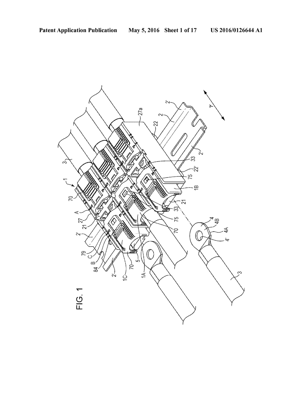 TERMINAL HOLDING MEMBER AND CLAMPING DEVICE INCLUDING TERMINAL HOLDING     MEMBER AND ELECTROCONDUCTIVE MEMBER - diagram, schematic, and image 02