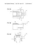 TERMINAL HOLDING MEMBER AND CLAMPING DEVICE INCLUDING TERMINAL HOLDING     MEMBER AND ELECTROCONDUCTIVE MEMBER diagram and image