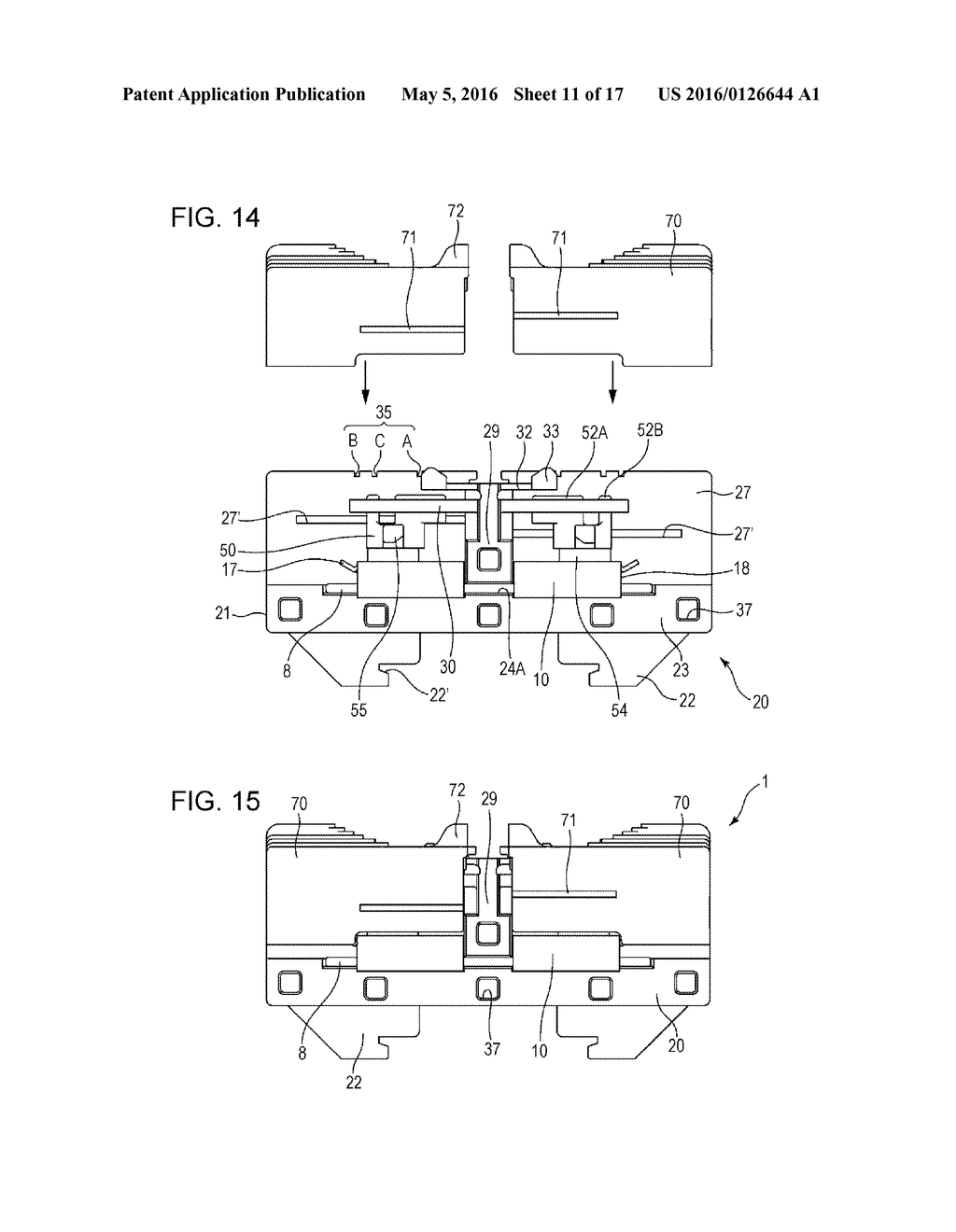 TERMINAL HOLDING MEMBER AND CLAMPING DEVICE INCLUDING TERMINAL HOLDING     MEMBER AND ELECTROCONDUCTIVE MEMBER - diagram, schematic, and image 12