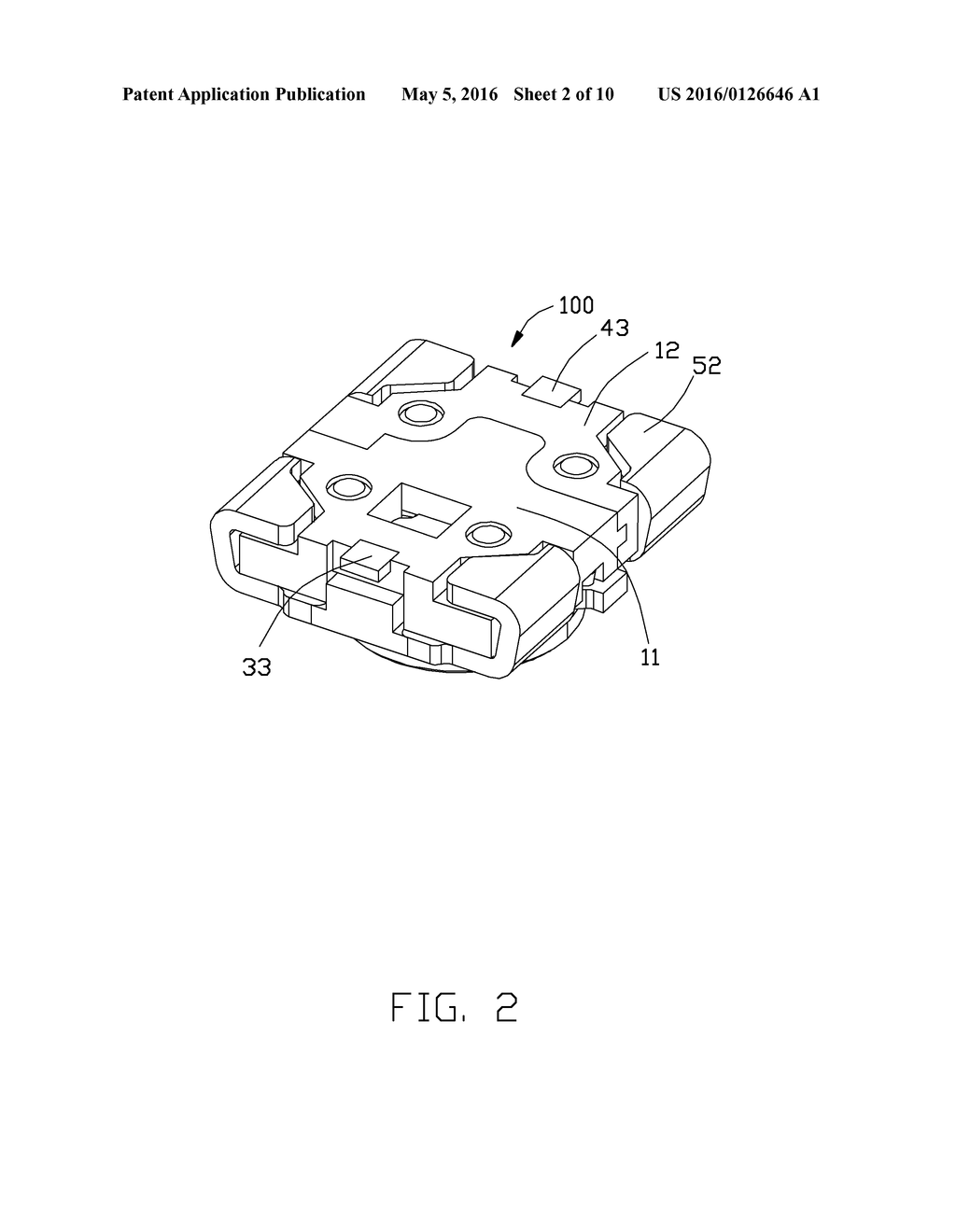 RADIO FREQUENCY CONNECTOR HAVING A MOVABLE TERMINAL - diagram, schematic, and image 03