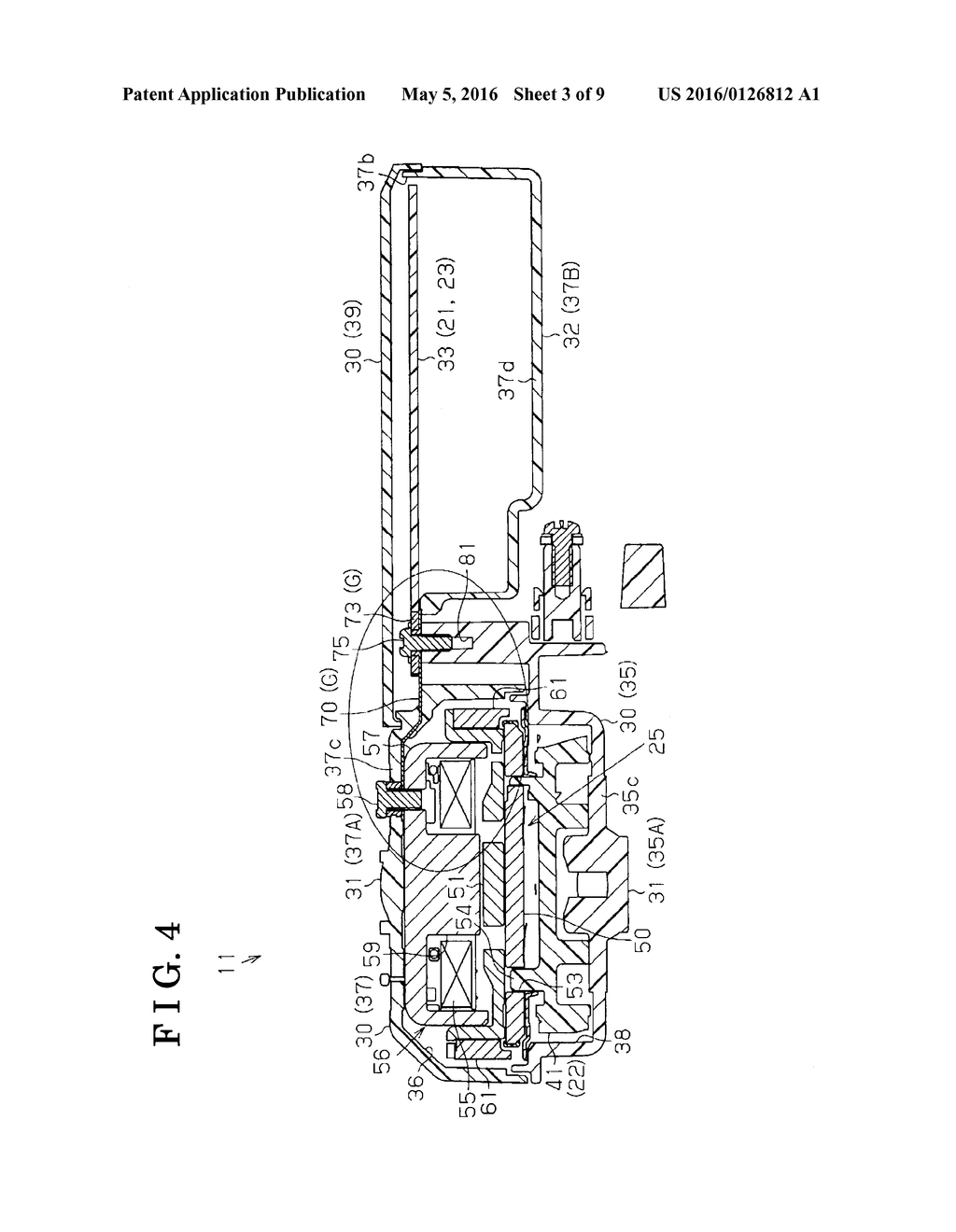 ACTUATOR DEVICE AND DEVICE FOR CONTROLLING OPENING/CLOSING BODY OF VEHICLE - diagram, schematic, and image 04