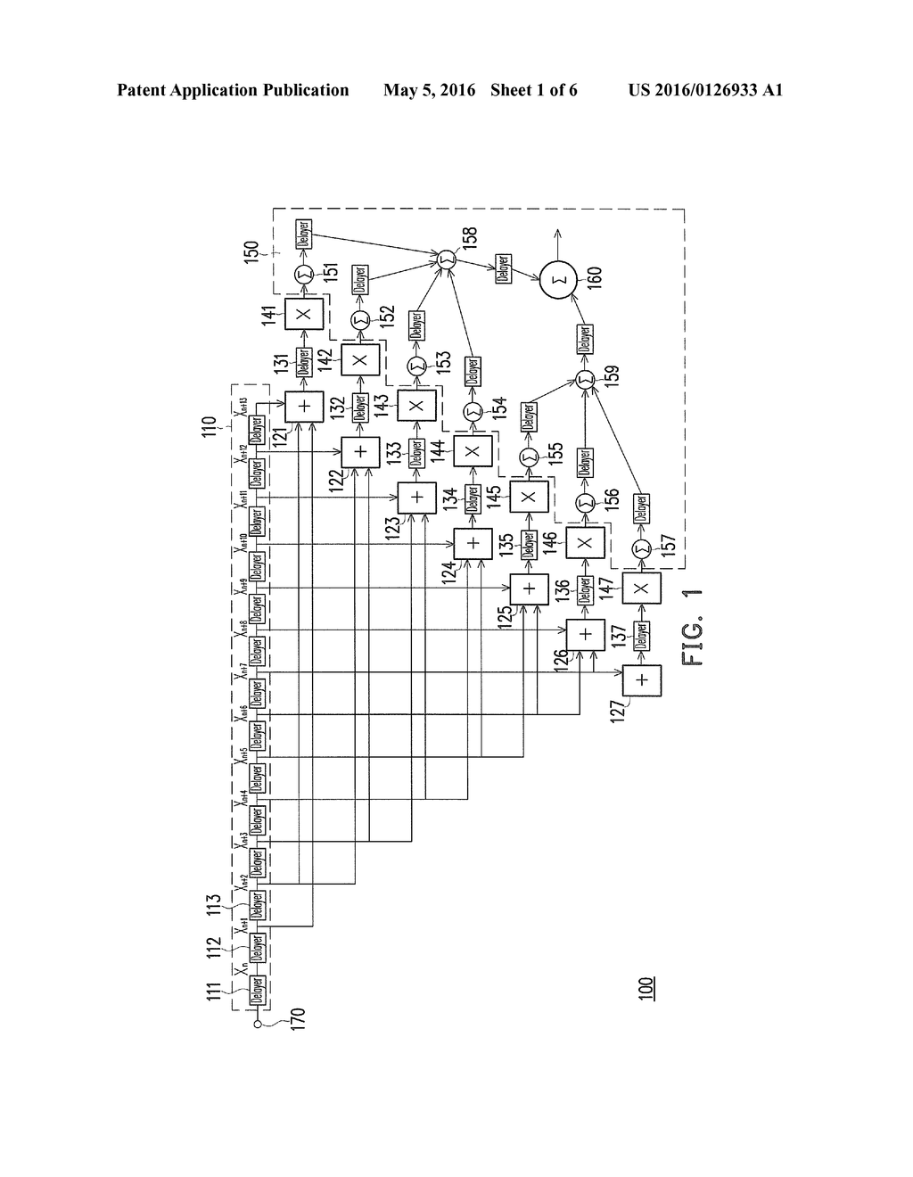 FINITE IMPULSE RESPONSE FILTER AND FILTERING METHOD - diagram, schematic, and image 02