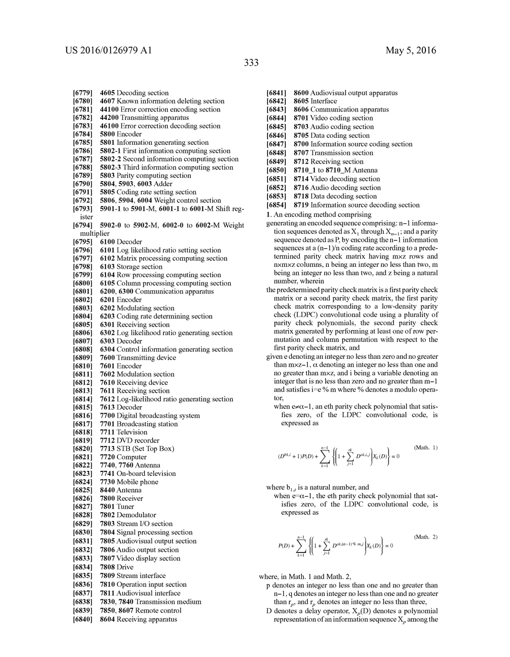 ENCODING METHOD, AND DECODING METHOD - diagram, schematic, and image 484