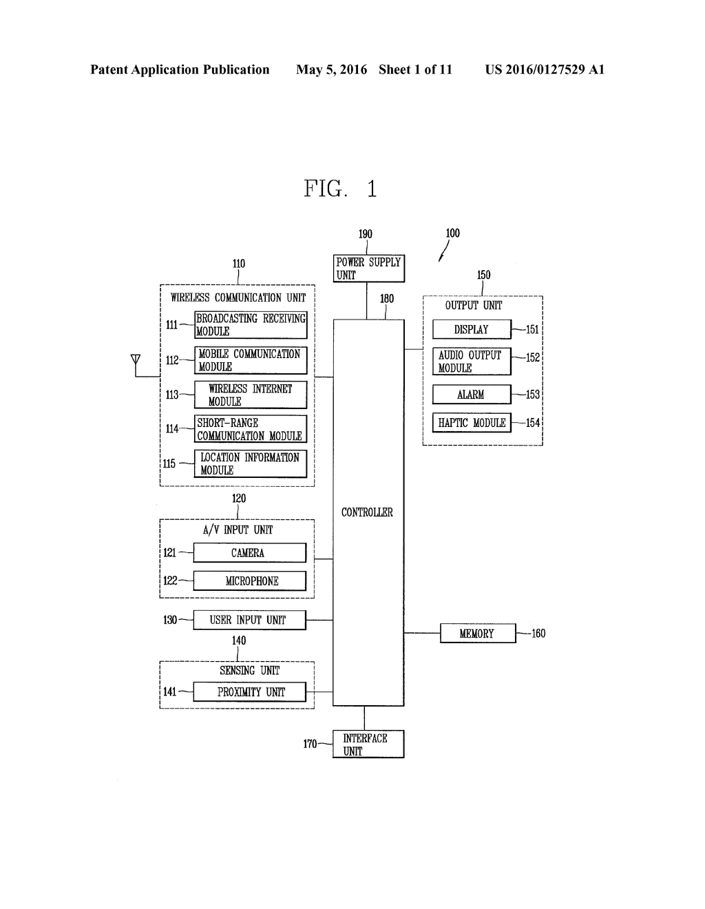 Mobile Communication Terminal, Control Method Thereof, Auxiliary Terminal     And Vehicle - diagram, schematic, and image 02