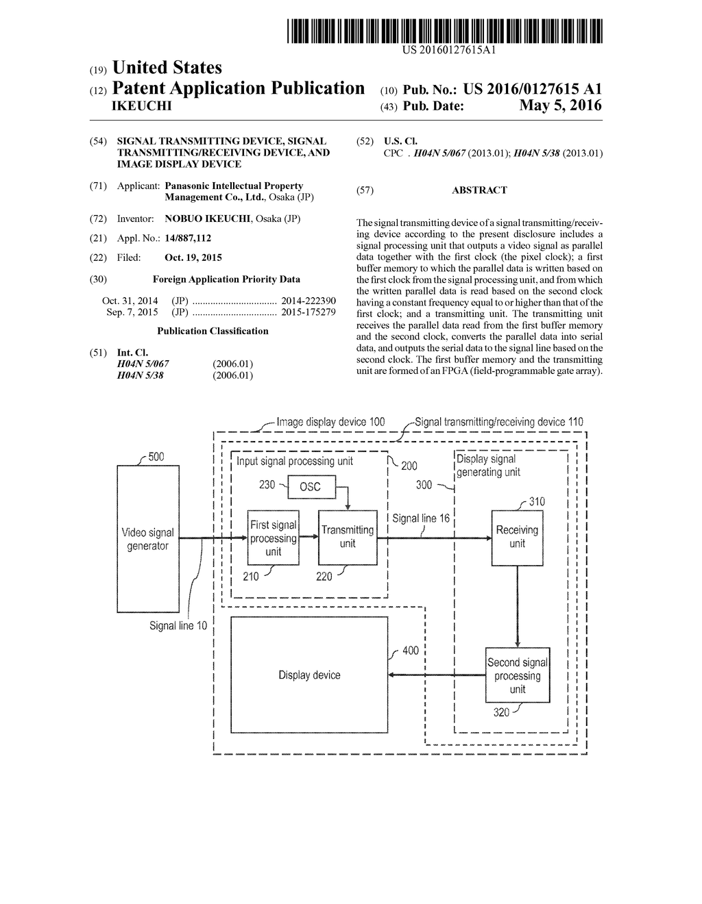 SIGNAL TRANSMITTING DEVICE, SIGNAL TRANSMITTING/RECEIVING DEVICE, AND     IMAGE DISPLAY DEVICE - diagram, schematic, and image 01