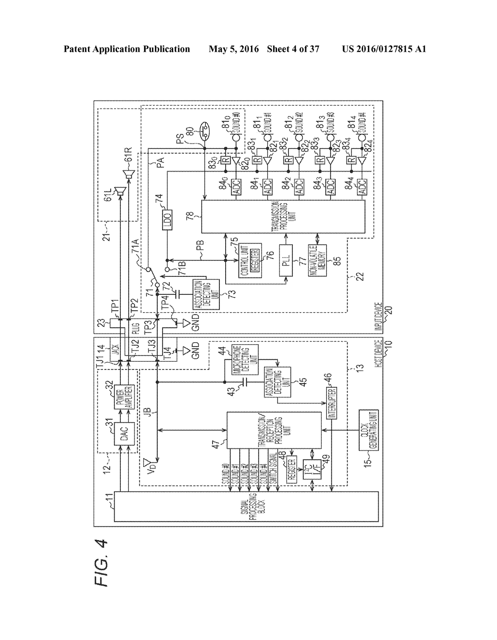 INPUT DEVICE AND TRANSMITTING METHOD, HOST DEVICE AND RECEIVING METHOD,     AND SIGNAL PROCESSING SYSTEM AND TRANSCEIVING METHOD - diagram, schematic, and image 05