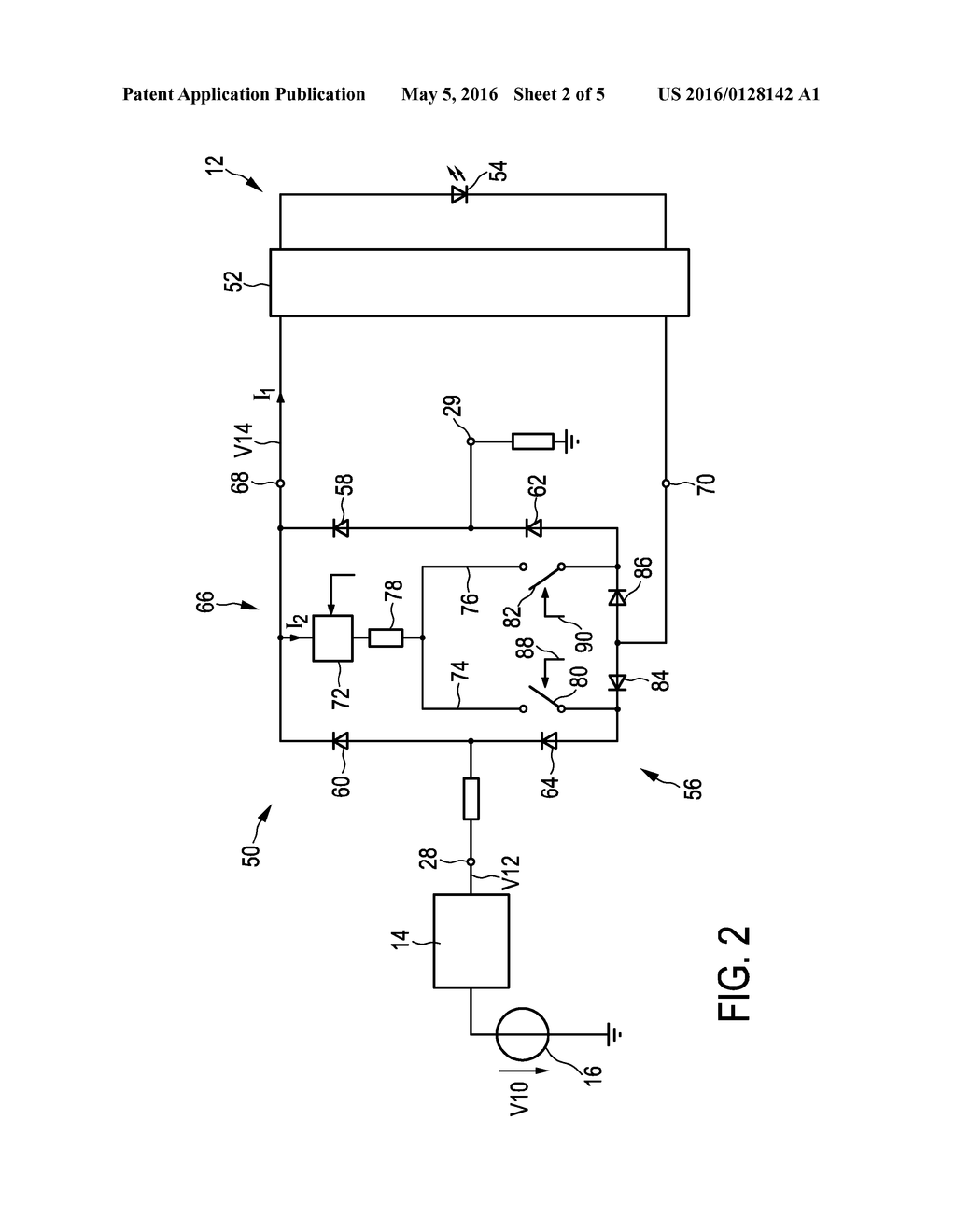 DRIVER DEVICE AND DRIVING METHOD FOR DRIVING A LOAD, IN PARTICULAR AN LED     UNIT - diagram, schematic, and image 03