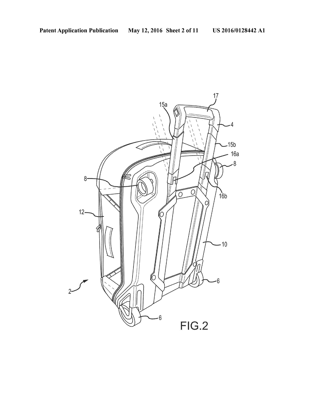 ROLLING LUGGAGE WITH MULTIPLE MODES OF CONVEYANCE - diagram, schematic, and image 03