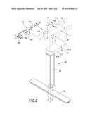 COLLAPSIBLE POWER-DRIVEN TABLE STAND diagram and image