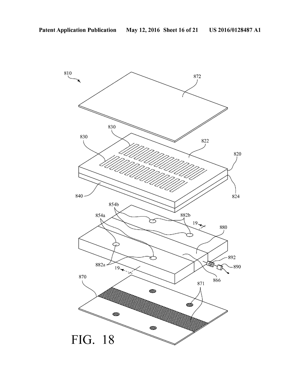 Support Cushions Including Thermoelectric Elements and Air Conduits, and     Methods for Controlling Surface Temperature of Same - diagram, schematic, and image 17