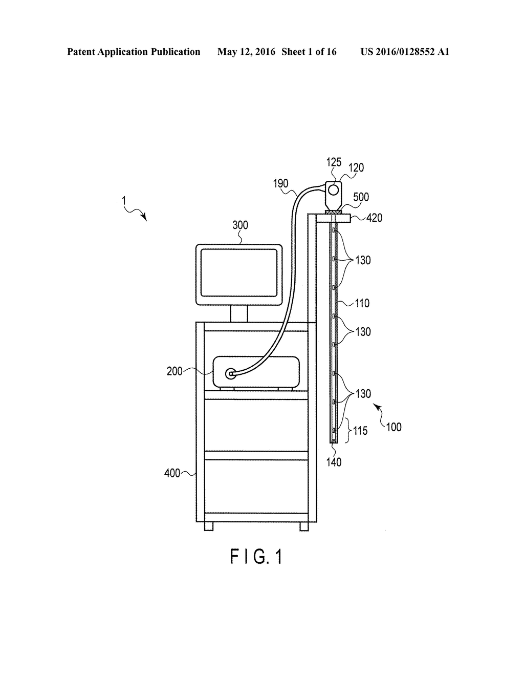 INSERTION SYSTEM AND METHOD OF ADJUSTING SHAPE DETECTION CHARACTERISTICS     OF SHAPE SENSOR - diagram, schematic, and image 02