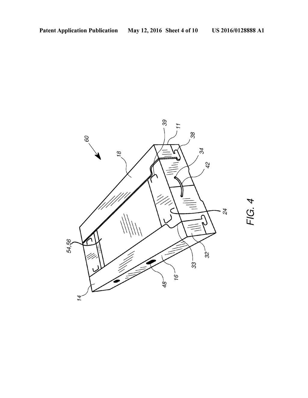 Lightweight Casket Having Foldable Features - diagram, schematic, and image 05