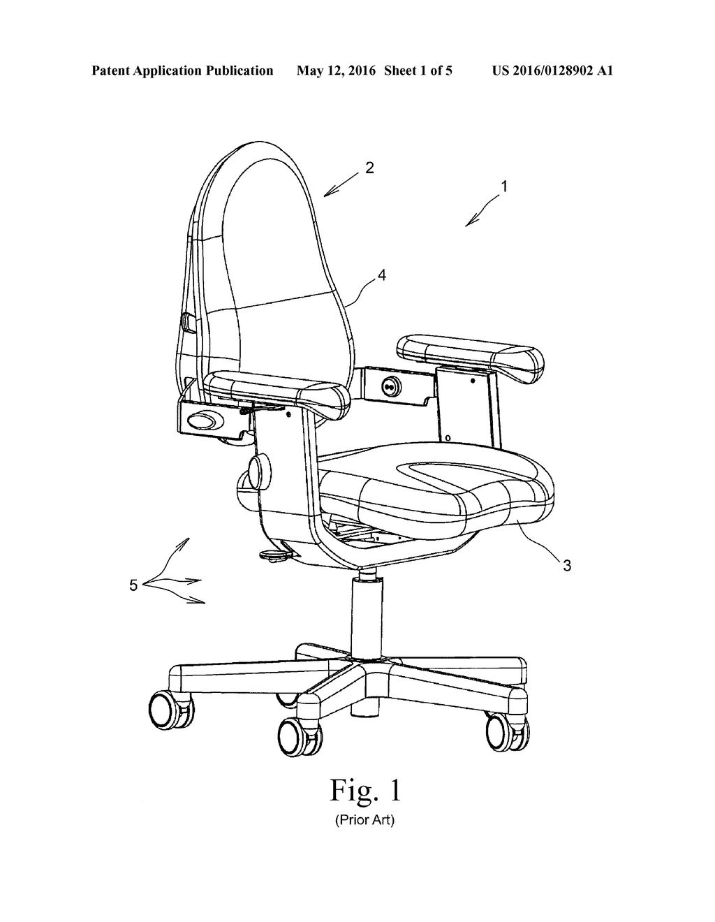 Chair with Backrest Having Pressure Points for Stimulating     Mechanoreceptors - diagram, schematic, and image 02