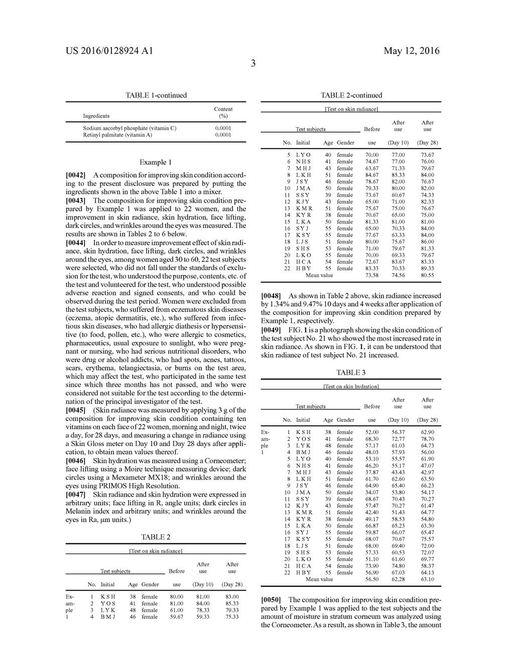 Composition for Improving Skin Condition Containing a Vitamin Mixture - diagram, schematic, and image 06