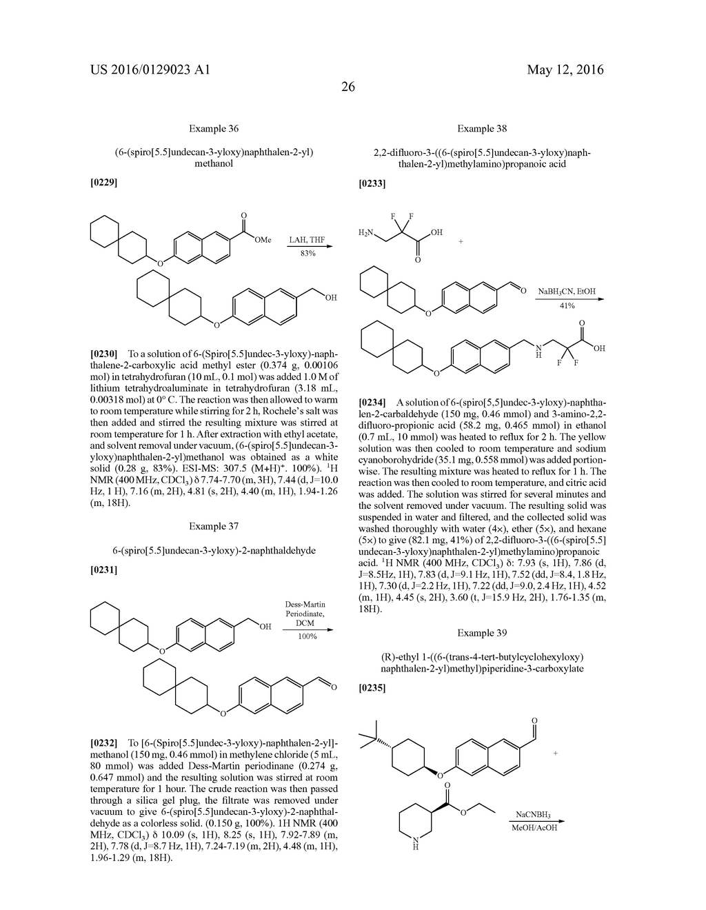 BICYCLIC ARYL SPHINGOSINE 1-PHOSPHATE ANALOGS - diagram, schematic, and image 27