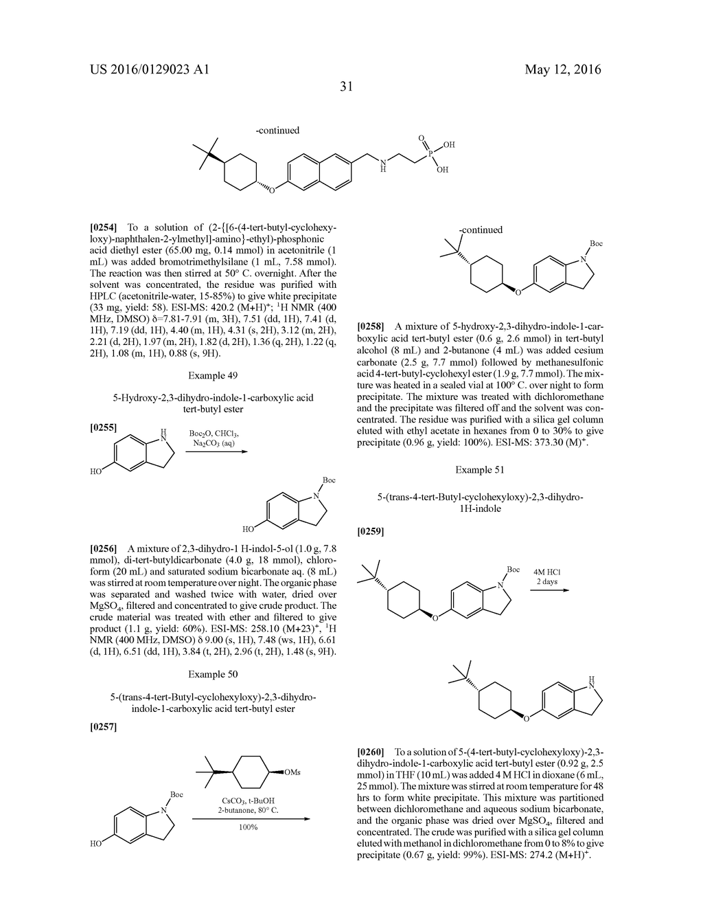 BICYCLIC ARYL SPHINGOSINE 1-PHOSPHATE ANALOGS - diagram, schematic, and image 32