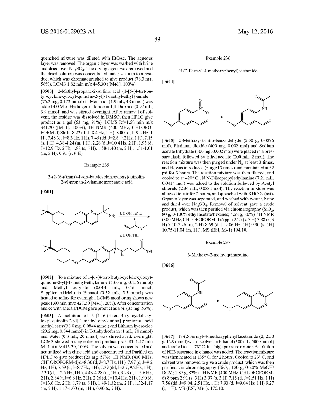 BICYCLIC ARYL SPHINGOSINE 1-PHOSPHATE ANALOGS - diagram, schematic, and image 90