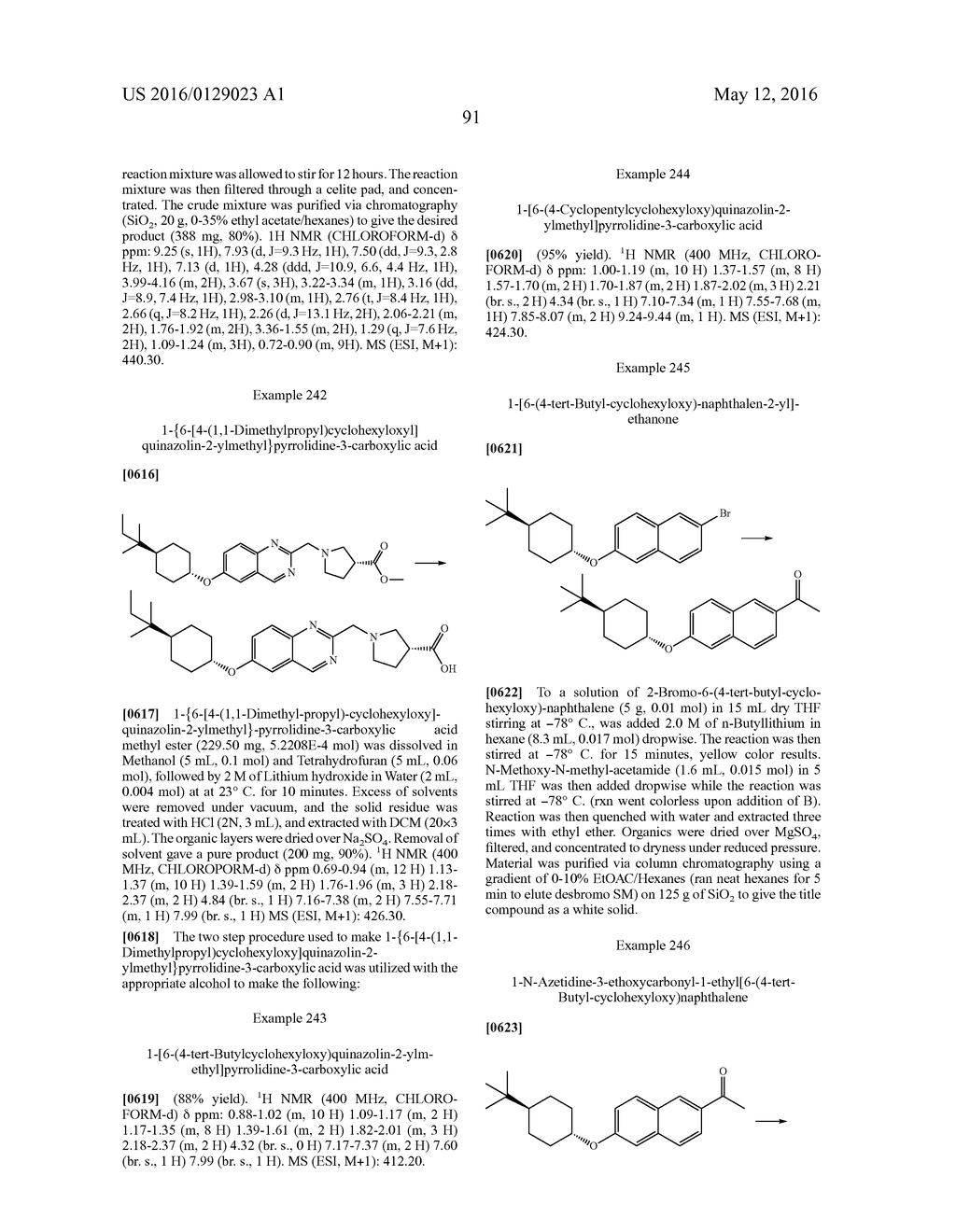 BICYCLIC ARYL SPHINGOSINE 1-PHOSPHATE ANALOGS - diagram, schematic, and image 92