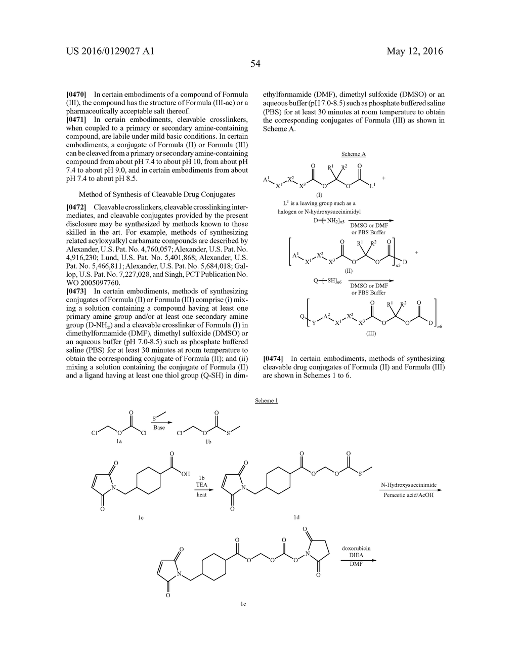 CLEAVABLE DRUG CONJUGATES, COMPOSITIONS THEREOF AND METHODS OF USE - diagram, schematic, and image 55