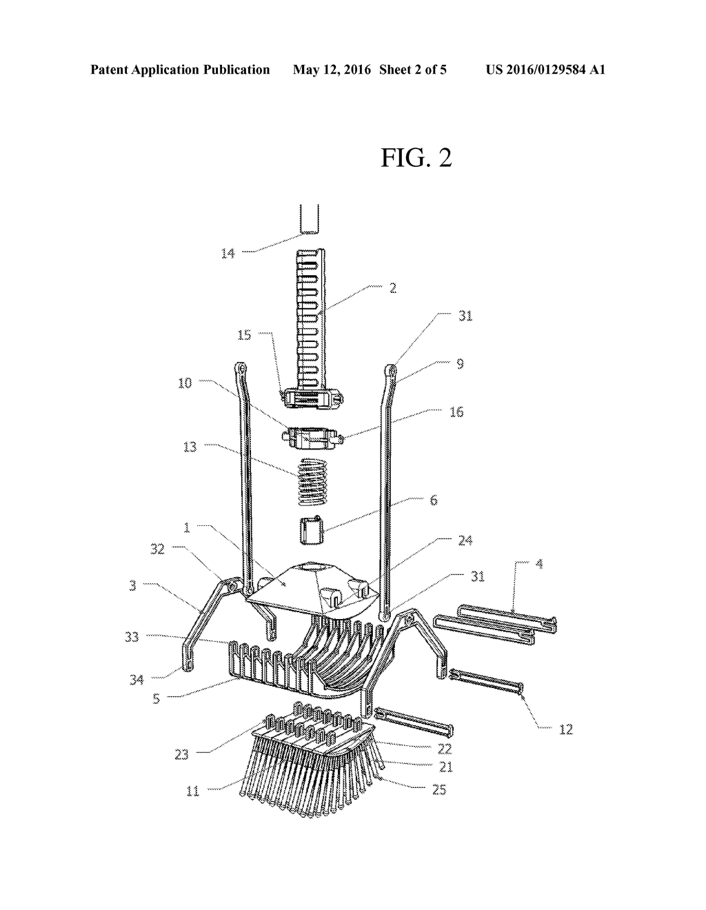 Handheld Collector Device for Gathering Small Objects - diagram, schematic, and image 03