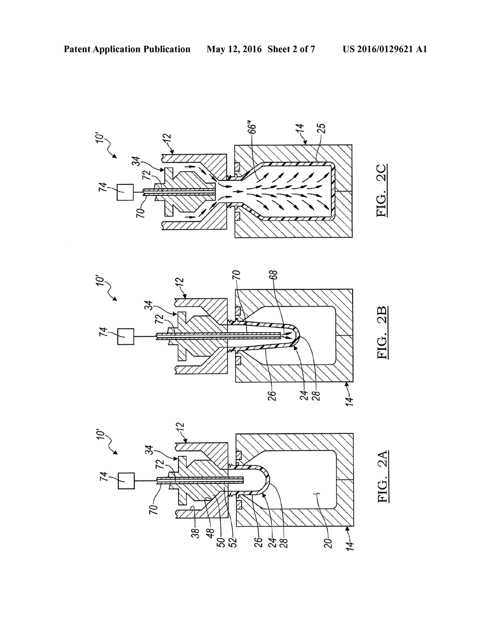 TWO STAGE SYSTEM AND METHOD FOR MOLDING CONTAINERS - diagram, schematic, and image 03