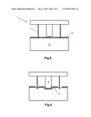 MOLDING ELEMENT COMPRISING CUTTING MEANS FOR MOLDING AND VULCANIZING A     TIRE TREAD diagram and image