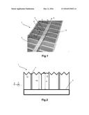 MOLDING ELEMENT COMPRISING CUTTING MEANS FOR MOLDING AND VULCANIZING A     TIRE TREAD diagram and image