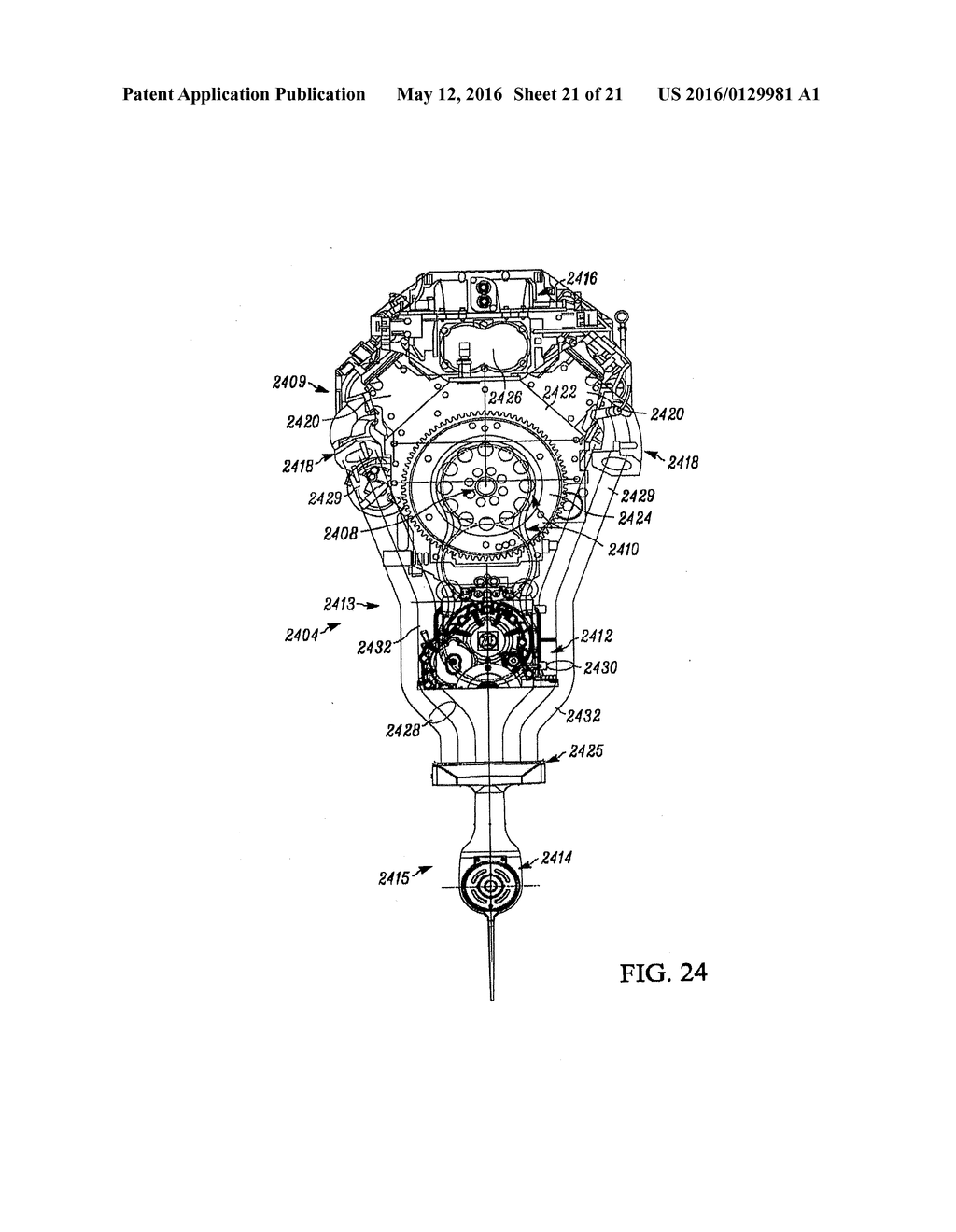 LARGE OUTBOARD MOTOR FOR MARINE VESSEL APPLICATION AND RELATED METHODS OF     MAKING AND OPERATING SAME - diagram, schematic, and image 22