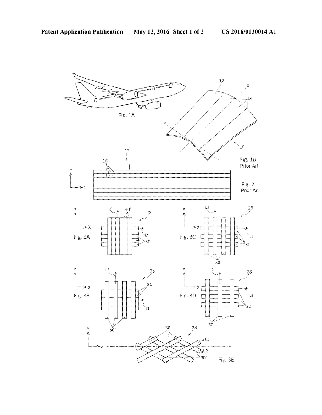 METHOD FOR MANUFACTURING A PANEL MADE OF COMPOSITE MATERIAL INCORPORATING     A LIGHTNING PROTECTION MEANS, AND PANEL MADE OF COMPOSITE MATERIAL     MANUFACTURED BY WAY OF SAID METHOD - diagram, schematic, and image 02