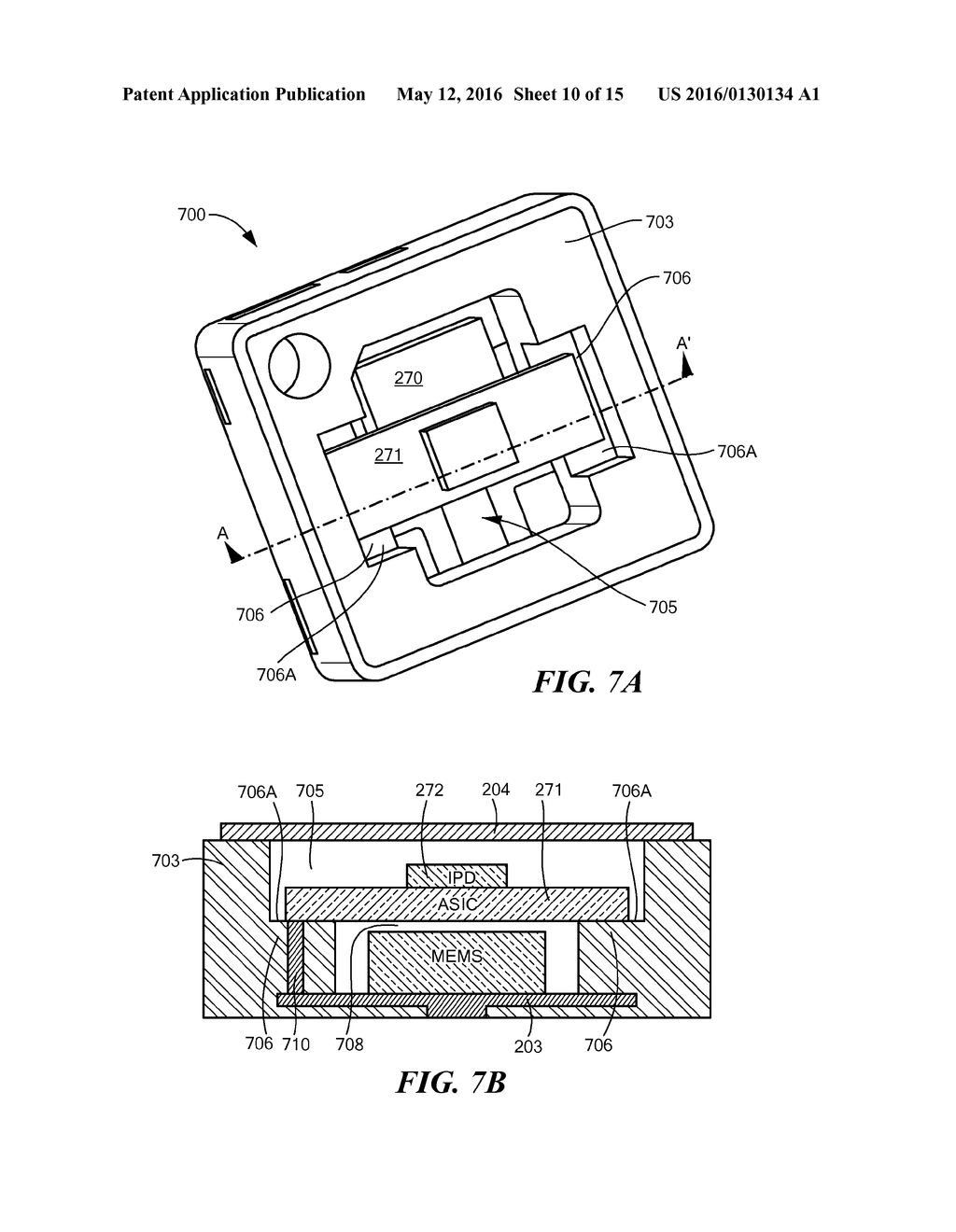 PRE-MOLDED MEMS DEVICE PACKAGE HAVING CONDUCTIVE COLUMN COUPLED TO     LEADFRAME AND COVER - diagram, schematic, and image 11