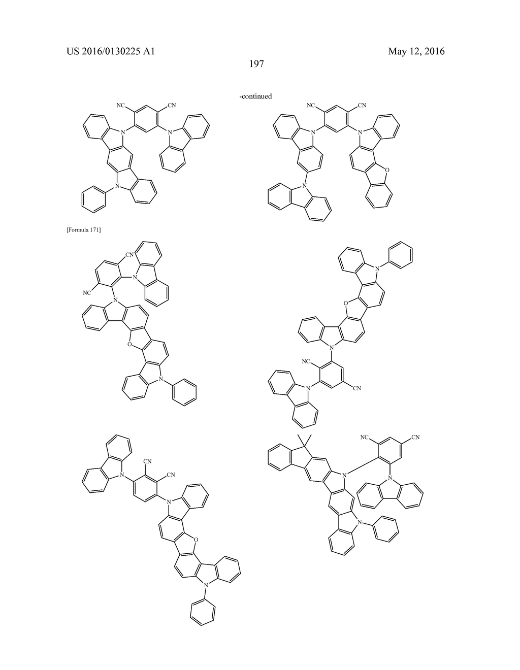 COMPOUND, MATERIAL FOR ORGANIC ELECTROLUMINESCENT ELEMENTS, ORGANIC     ELECTROLUMINESCENT ELEMENT, AND ELECTRONIC DEVICE - diagram, schematic, and image 201